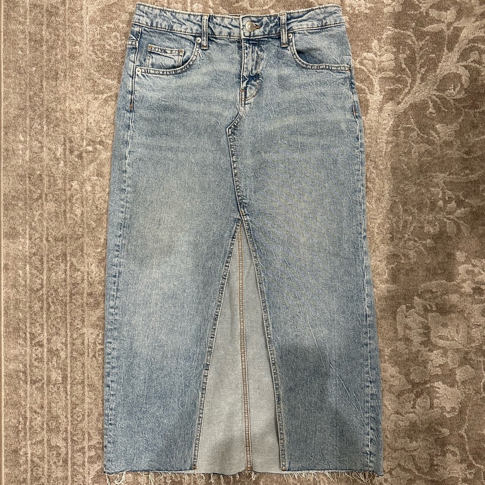 DENIM MAXI SKIRT